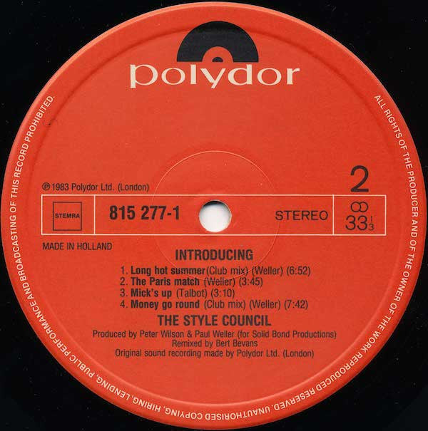 Style Council, The - Introducing The Style Council (LP Tweedehands) - Discords.nl