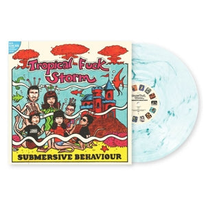 Tropical Fuck Storm - Submersive Behaviour - Aqua Blue Clear Swirl Vinyl (LP) (03-02-2023) - Discords.nl