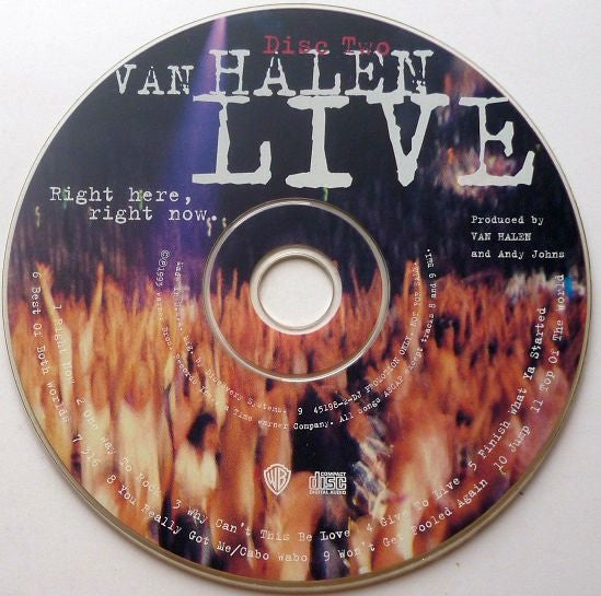 Van Halen - Live: Right Here, Right Now. (CD Tweedehands) - Discords.nl