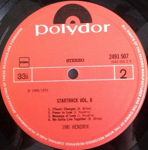 Jimi Hendrix - Startrack Vol. 8 (LP Tweedehands) - Discords.nl