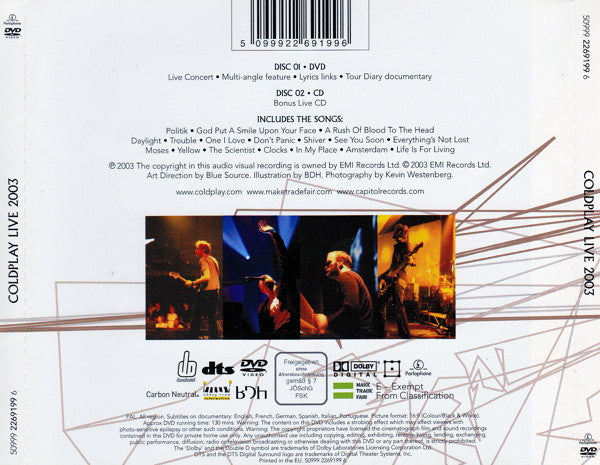 Coldplay - Live 2003 - Discords.nl
