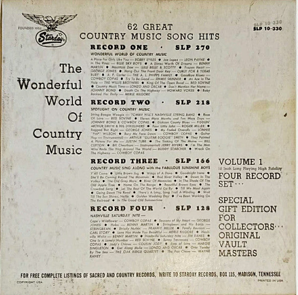 Various - The Wonderful World Of Country Music Volume 1  (LP Tweedehands) - Discords.nl