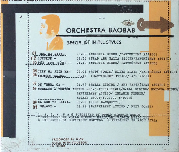 Orchestra Baobab - Specialist In All Styles (CD) - Discords.nl