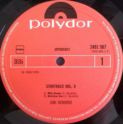 Jimi Hendrix - Startrack Vol. 8 (LP Tweedehands) - Discords.nl