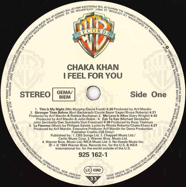 Chaka Khan - I Feel For You (LP Tweedehands) - Discords.nl