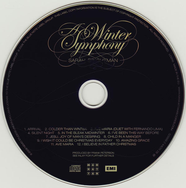 Sarah Brightman - A Winter Symphony (CD) - Discords.nl
