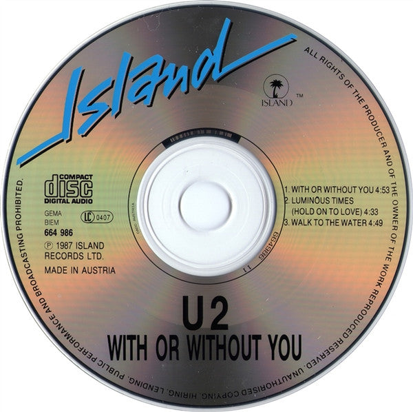 U2 - With Or Without You (CD Tweedehands) - Discords.nl