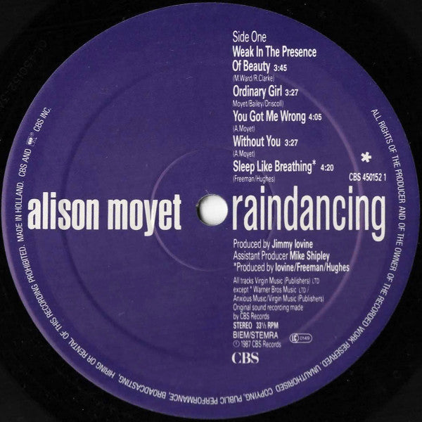 Alison Moyet - Raindancing (LP Tweedehands) - Discords.nl