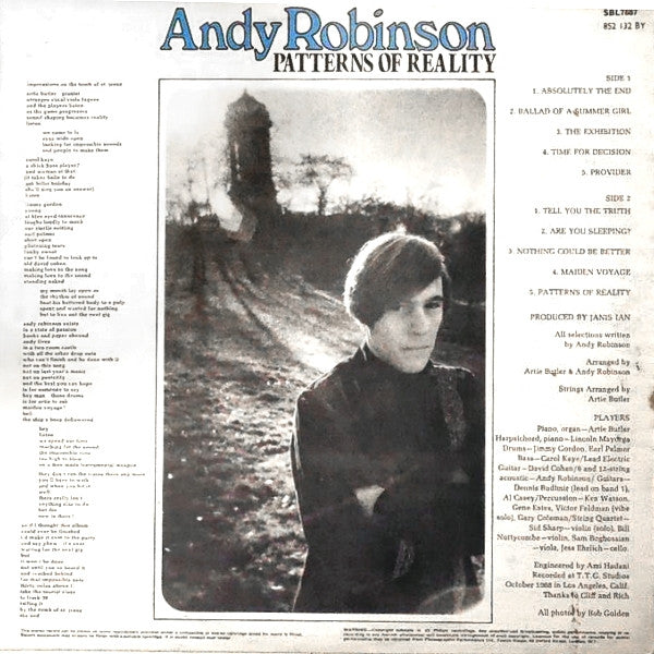 Andy Robinson - Patterns Of Reality (LP Tweedehands) - Discords.nl