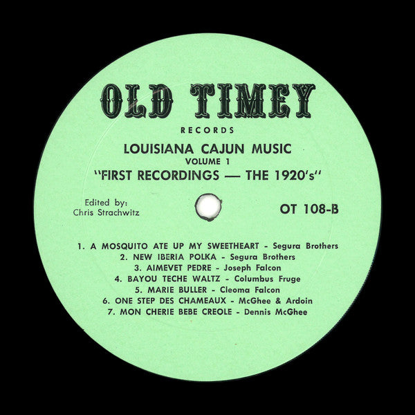 Various - Louisiana Cajun Music Volume 1: First Recordings - The 1920's (LP Tweedehands) - Discords.nl