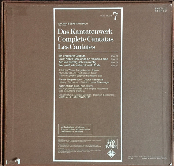 Johann Sebastian Bach - Das Kantatenwerk (Complete Cantatas) | BWV 24-27 | Vol. 7 (Box Tweedehands) - Discords.nl