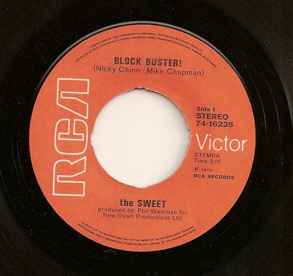 Sweet, The - Block Buster! (7-inch Tweedehands) - Discords.nl