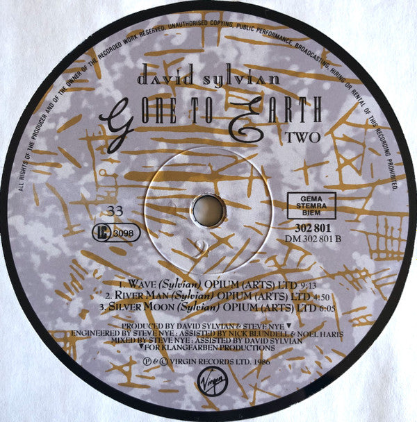 David Sylvian - Gone To Earth (LP Tweedehands) - Discords.nl
