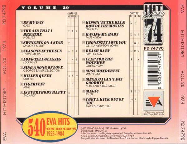 Various - Hit History '74 - Volume 20 (CD) - Discords.nl