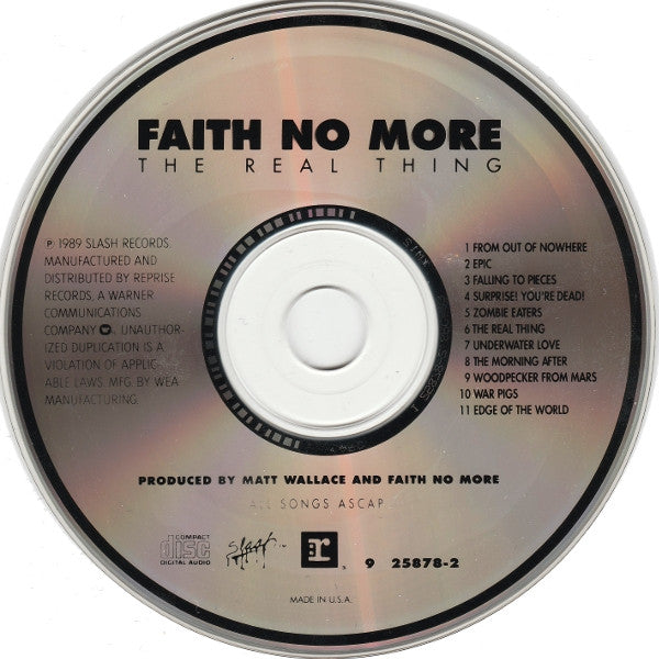 Faith No More - The Real Thing (CD) - Discords.nl