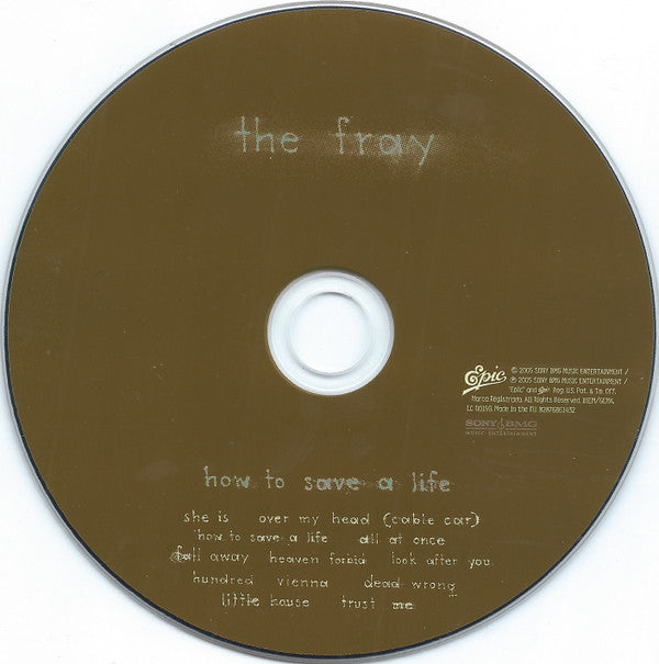Fray, The - How To Save A Life (CD Tweedehands) - Discords.nl