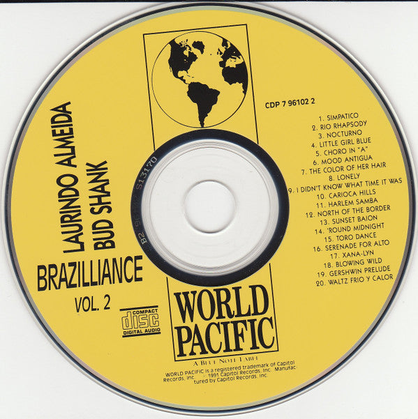 Laurindo Almeida, Bud Shank - Brazilliance Vol. 2 (CD Tweedehands) - Discords.nl