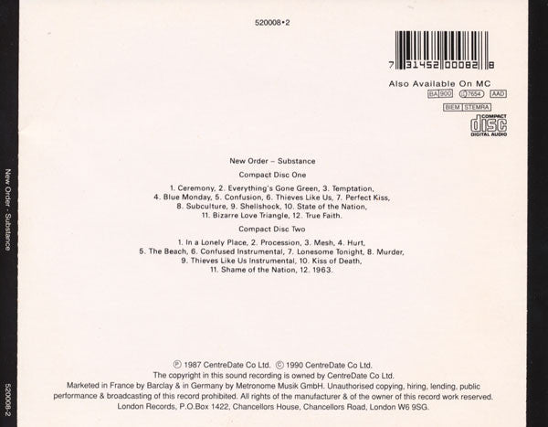 New Order - Substance (CD Tweedehands) - Discords.nl