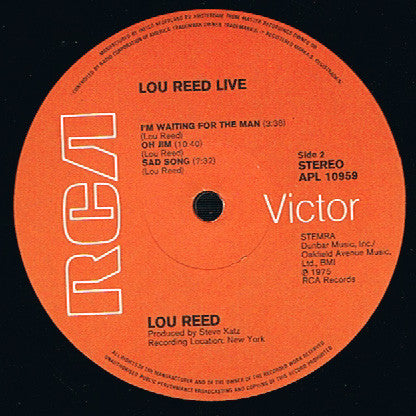 Lou Reed - Lou Reed Live (LP Tweedehands) - Discords.nl