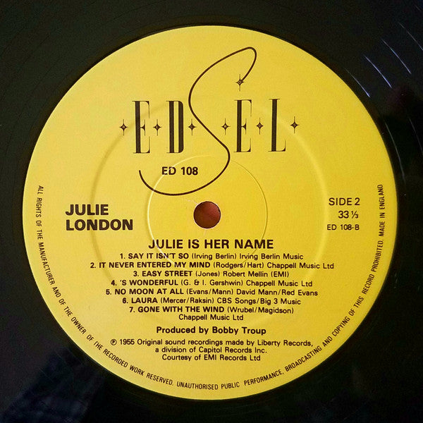 Julie London - Julie Is Her Name (LP Tweedehands) - Discords.nl