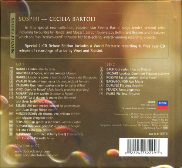 Cecilia Bartoli - Sospiri (CD) - Discords.nl