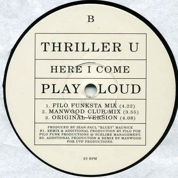 Thriller U - Here I Come (12" Tweedehands) - Discords.nl