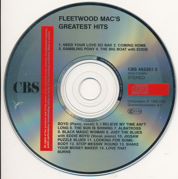 Fleetwood Mac - Greatest Hits (CD Tweedehands) - Discords.nl