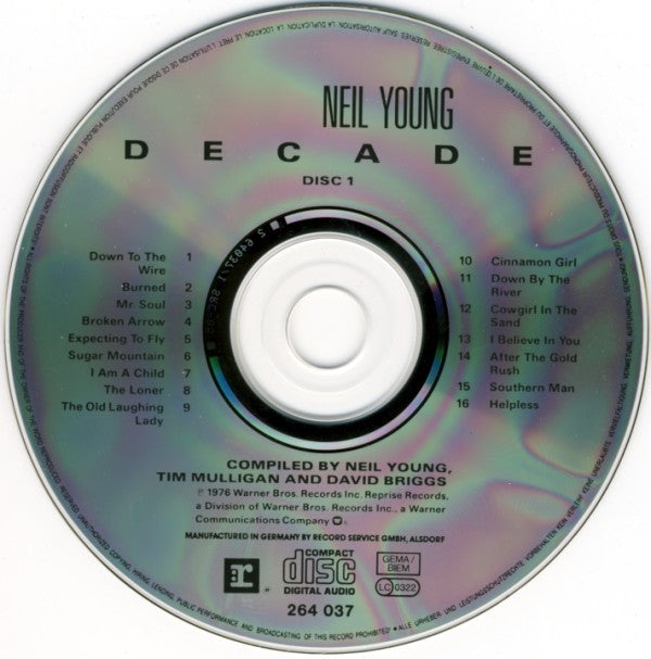 Neil Young - Decade (CD Tweedehands) - Discords.nl