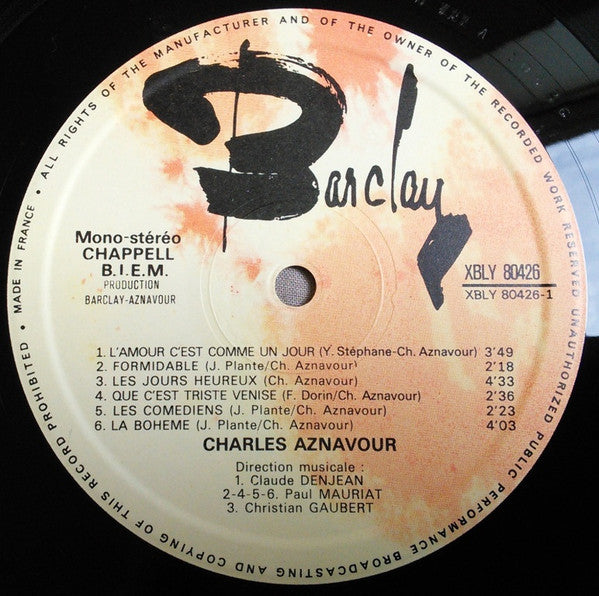 Charles Aznavour - Charles Aznavour (LP Tweedehands) - Discords.nl