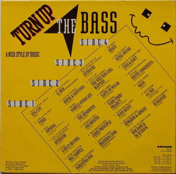 Various - Turn Up The Bass (LP Tweedehands) - Discords.nl