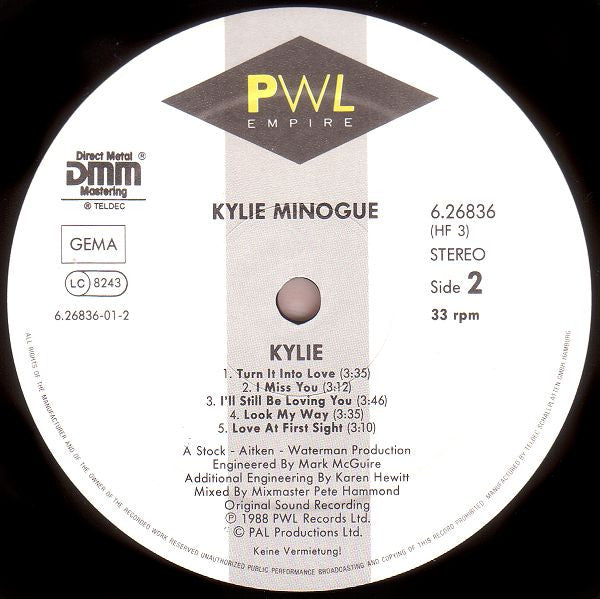 Kylie Minogue - Kylie (LP Tweedehands) - Discords.nl