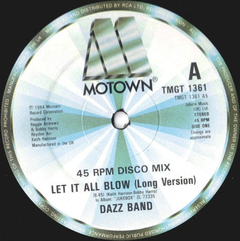 Dazz Band - Let It All Blow (Extended Version) (12" Tweedehands) - Discords.nl