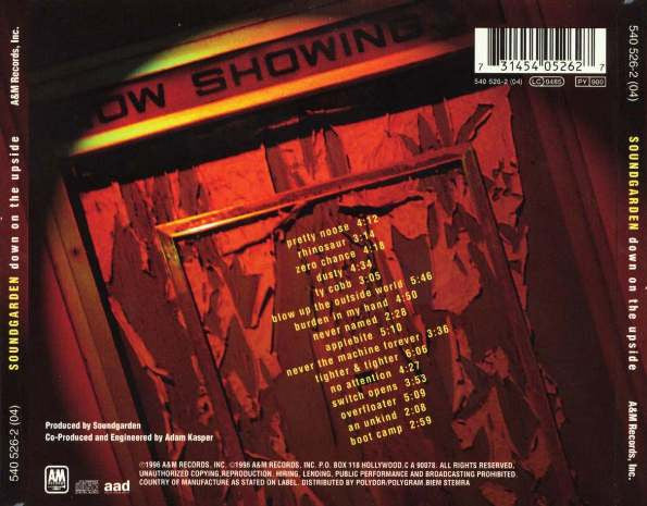Soundgarden - Down On The Upside (CD Tweedehands) - Discords.nl