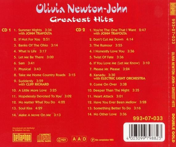 Olivia Newton-John - Greatest Hits - Double Gold (CD Tweedehands) - Discords.nl