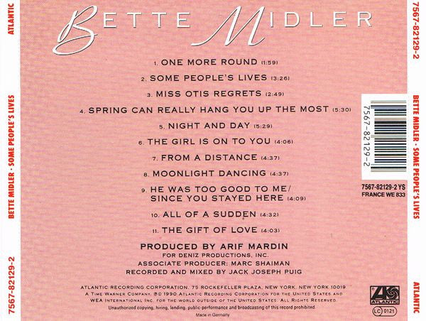 Bette Midler - Some People's Lives (CD Tweedehands) - Discords.nl