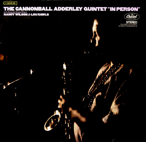 Cannonball Adderley Quintet, The With Special Guest Stars Nancy Wilson & Lou Rawls - In Person (LP Tweedehands) - Discords.nl