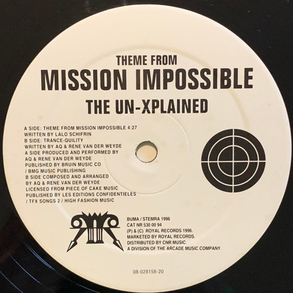 Un-Xplained, The - Theme From Mission Impossible (12" Tweedehands) - Discords.nl