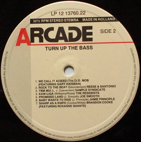 Various - Turn Up The Bass (LP Tweedehands) - Discords.nl