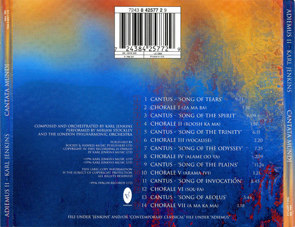 Adiemus, Karl Jenkins - Adiemus II - Cantata Mundi (CD) - Discords.nl