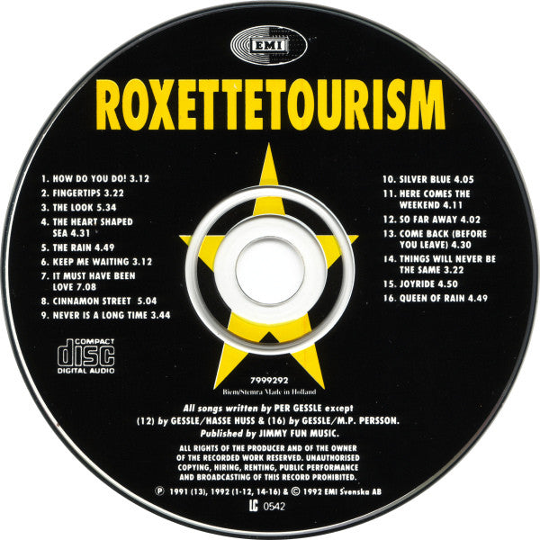 Roxette - Tourism (CD Tweedehands) - Discords.nl