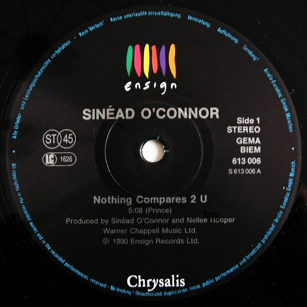 Sinéad O'Connor - Nothing Compares 2 U (12" Tweedehands) - Discords.nl
