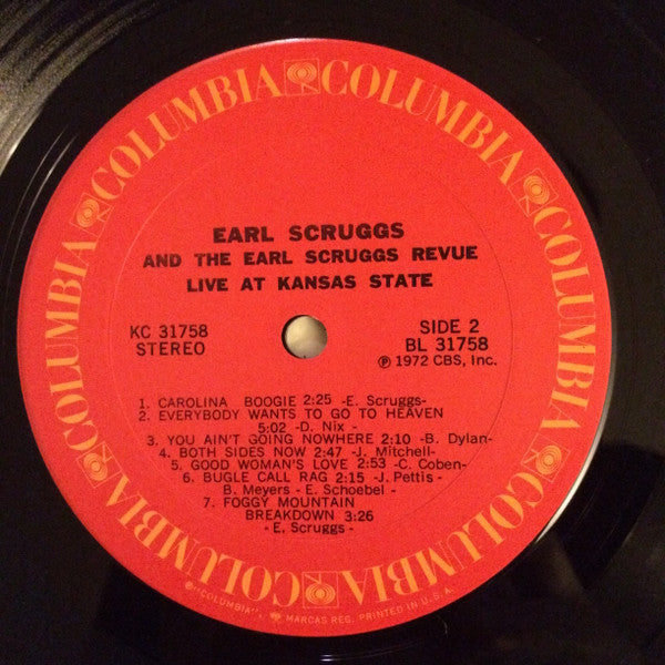 Earl Scruggs And The Earl Scruggs Revue - Live At Kansas State (LP Tweedehands) - Discords.nl
