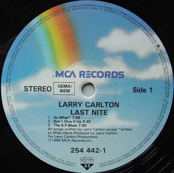 Larry Carlton - Last Nite (LP Tweedehands) - Discords.nl