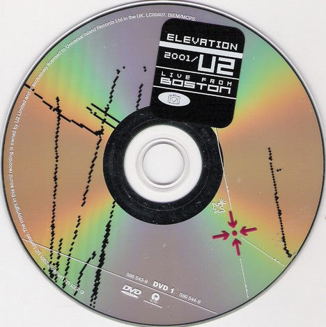 U2 - Elevation 2001 / U2 Live From Boston (DVD's Tweedehands) - Discords.nl