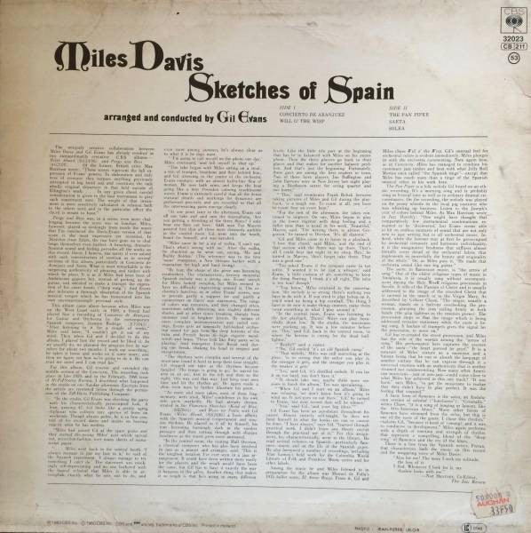 Miles Davis - Sketches Of Spain (LP Tweedehands) - Discords.nl