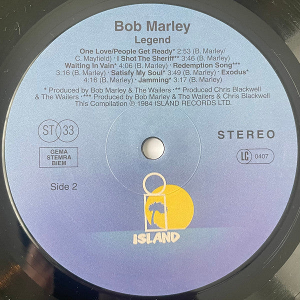 Bob Marley & The Wailers - Legend - The Best Of Bob Marley And The Wailers (LP) - Discords.nl
