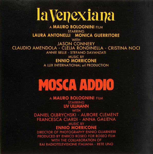 Ennio Morricone - La Venexiana / Mosca Addio (Original Motion Picture Soundtracks) (CD) - Discords.nl
