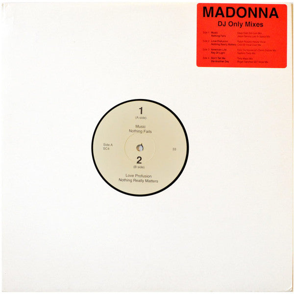 Madonna - DJ Only Mixes (12" Tweedehands) - Discords.nl