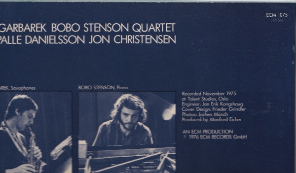 Jan Garbarek - Bobo Stenson Quartet - Dansere (LP Tweedehands) - Discords.nl