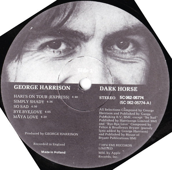 George Harrison - Dark Horse (LP Tweedehands) - Discords.nl